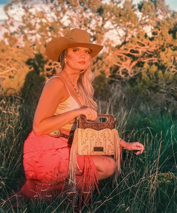Wrangler Tooled Fringe Crossbody Bag - Limited Stock