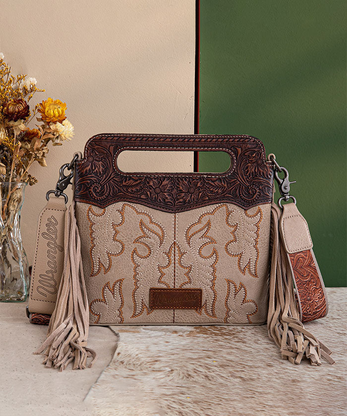 Wrangler Tooled Fringe Crossbody Bag - Limited Stock