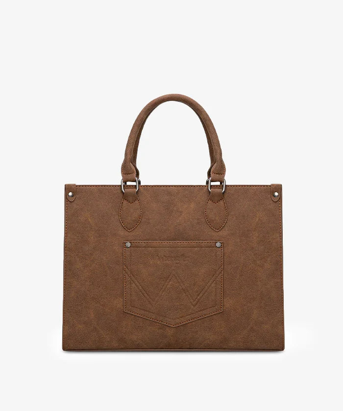 Wrangler Western All-over Leopard Print Wide Tote Bag