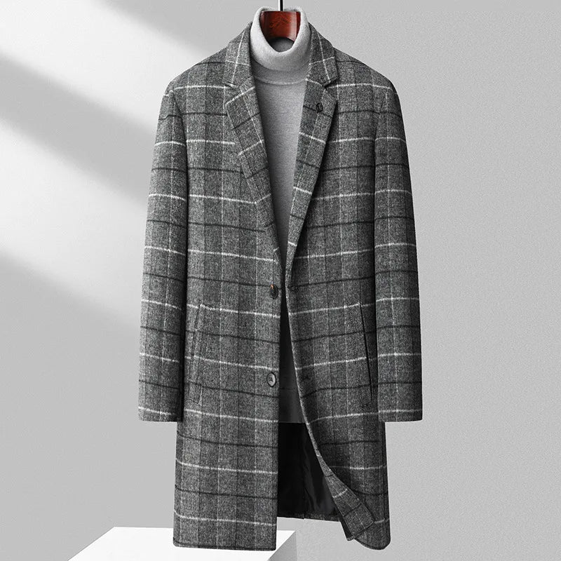 Manteau en Laine Chess